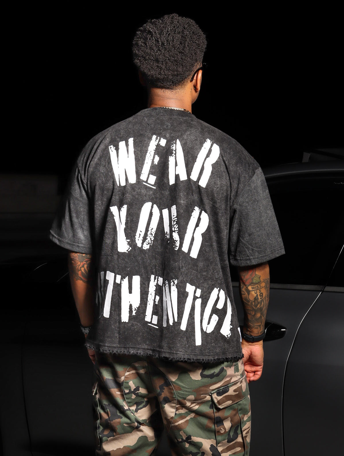 Acid Washed Wear Your Authenticity Tee