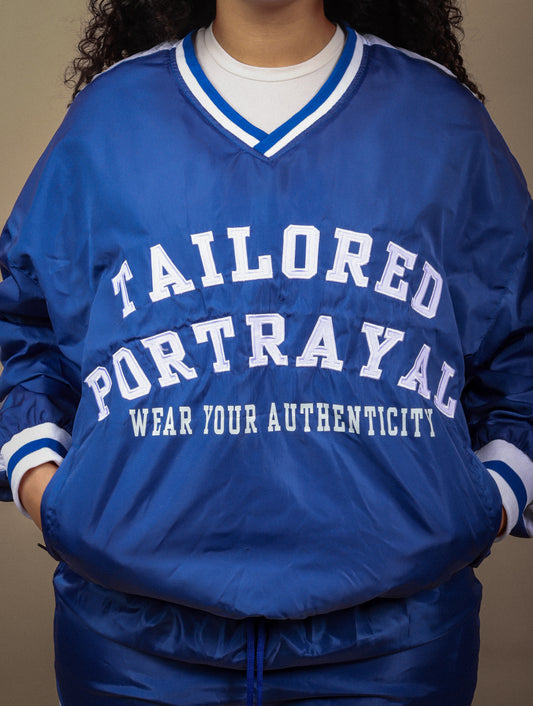 V-Neck Windbreaker Top