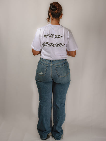 Tailored Portrayal Premium White T-Shirt
